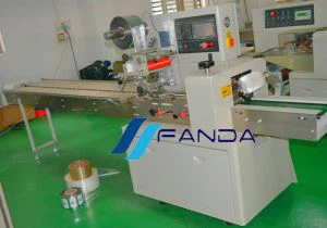 تکیے کی قسم صابن پیکنگ مشین۔
