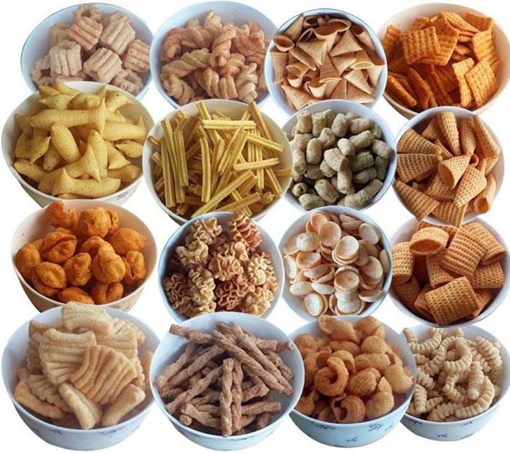 Puffed Corn Snack Food Extruder Production Line